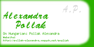 alexandra pollak business card